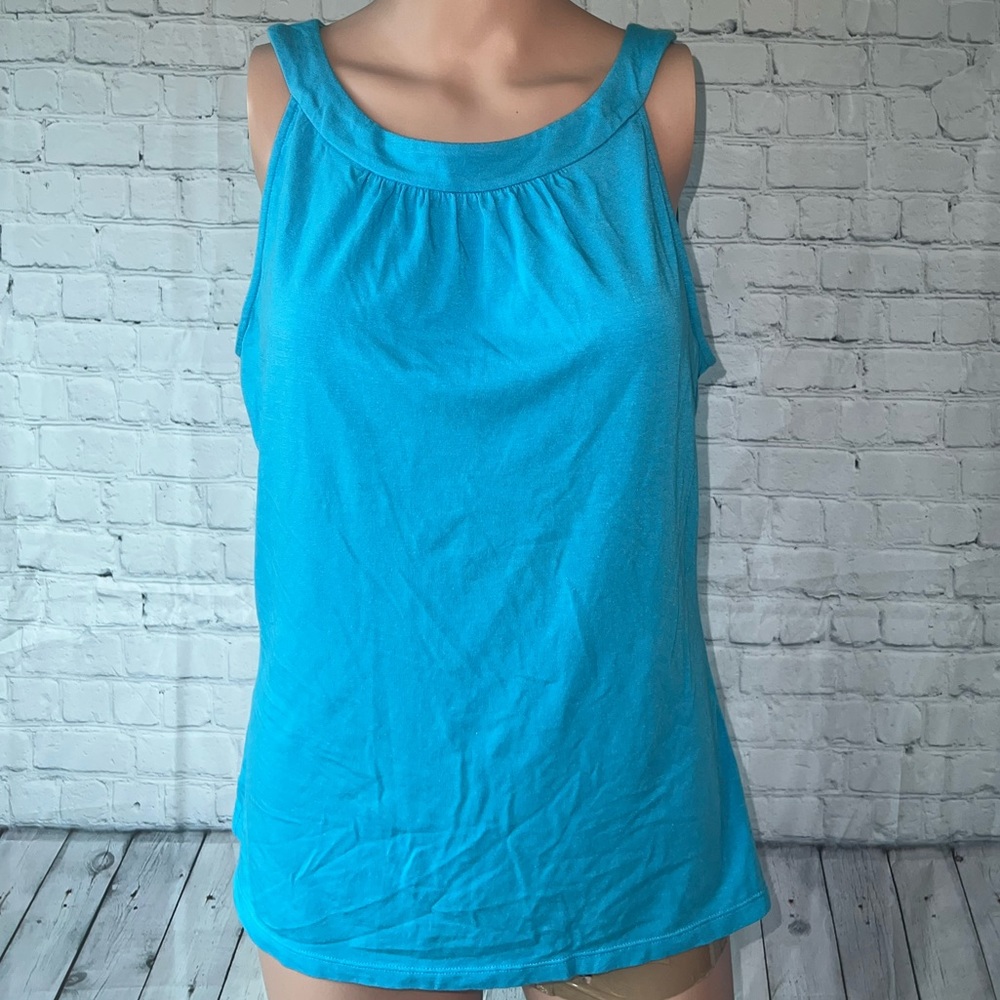 Women's Turquoise Sleeveless Tank Top